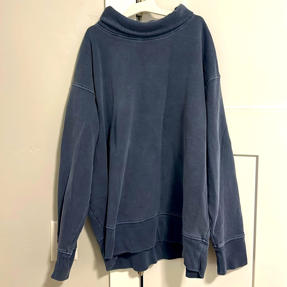Madewell blue pullover turtleneck